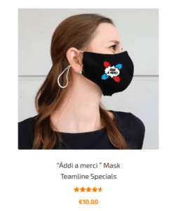 Maske Luxemburg Motiv Äddi a Merci