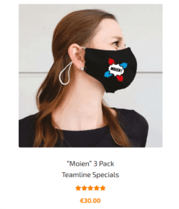 Maske Luxemburg Motiv Moien