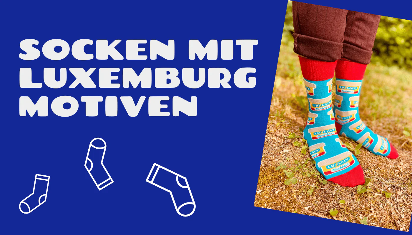 Socken mit Luxemburg Motiven